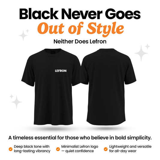 Lefron™ Premium Comfort Black Tee - Lefron